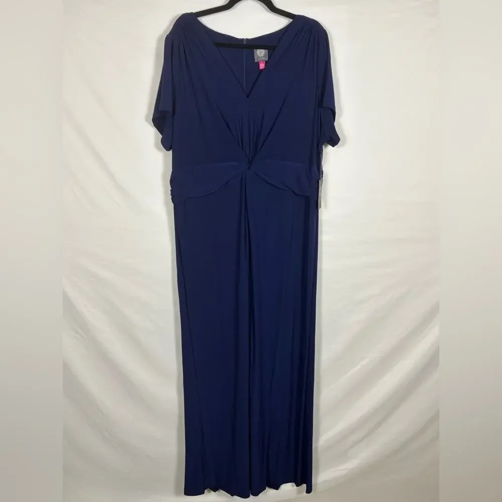 Vince Camuto Jumpsuit Navy Blue PLUS 3X NWT